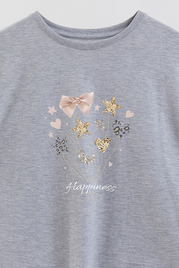 REMERA GIRL OVER HAPPINESS