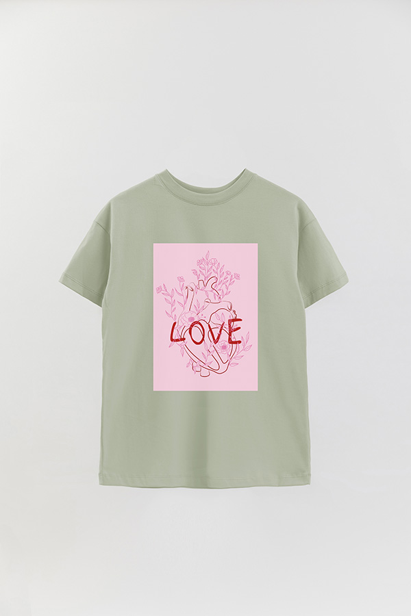 REMERA OVER ESTAMPADA LOVE HEART