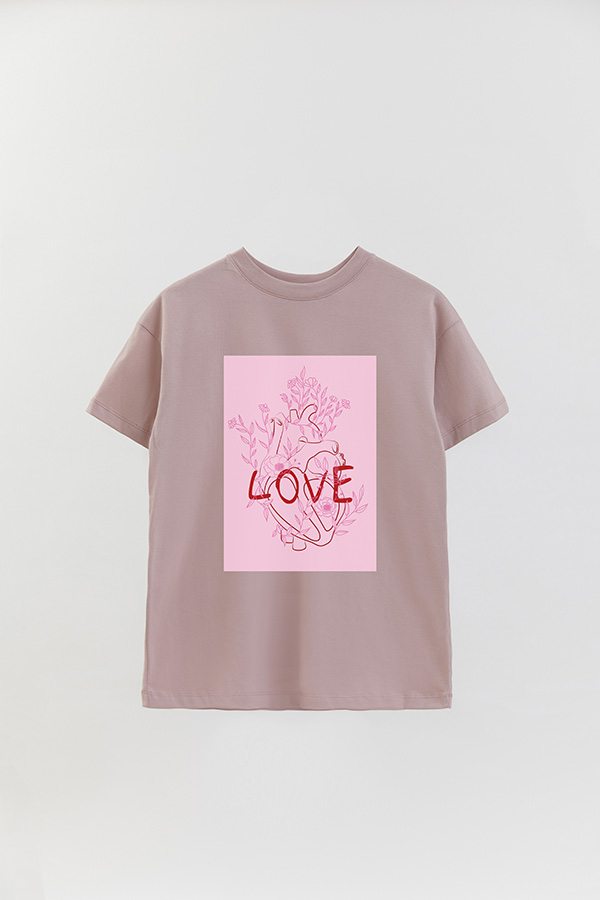 REMERA OVER ESTAMPADA LOVE HEART