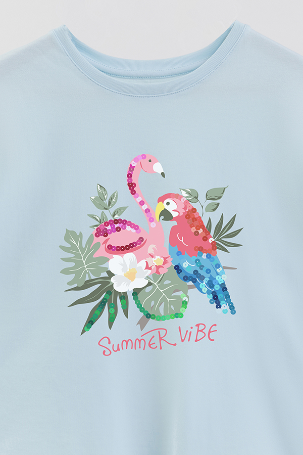 REMERA GIRL OVER SUMMER VIBE
