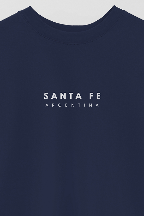 REMERA OVER ESTAMPADA ARG BD SANTA FE