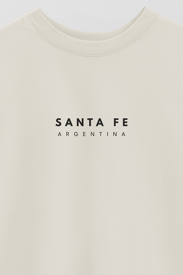 REMERA OVER ESTAMPADA ARG BD SANTA FE