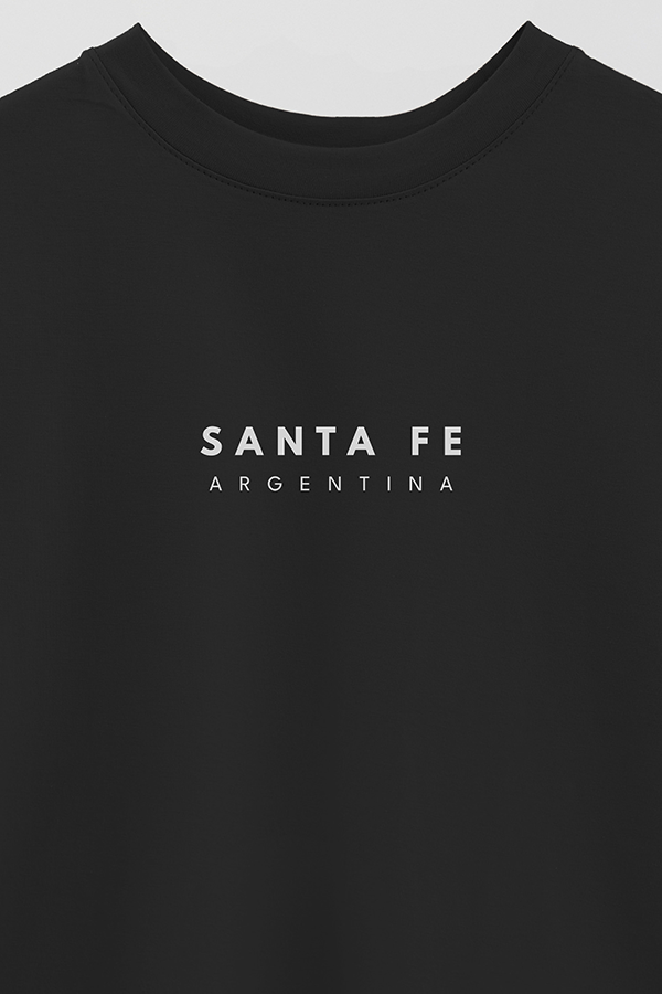 REMERA OVER ESTAMPADA ARG BD SANTA FE