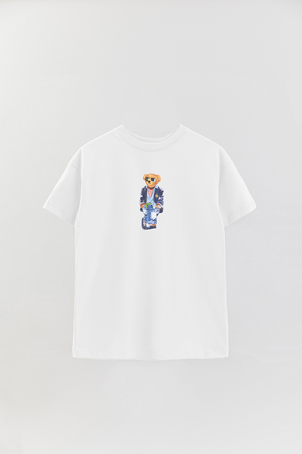 REMERA OVER ESTAMPADA UNISEX BEAR STANDING
