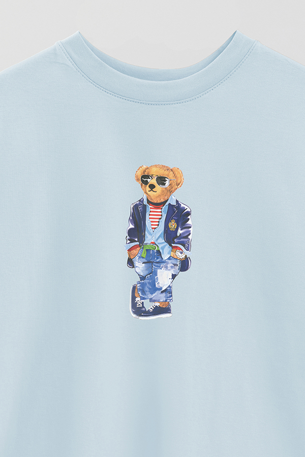 REMERA OVER ESTAMPADA UNISEX BEAR STANDING