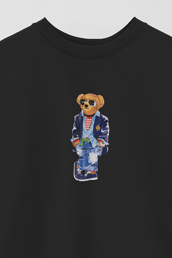 REMERA OVER ESTAMPADA UNISEX BEAR STANDING