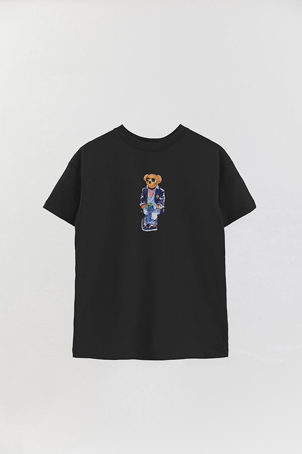 REMERA OVER ESTAMPADA UNISEX BEAR STANDING
