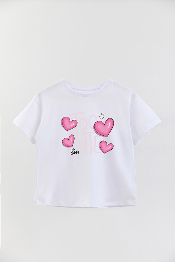 REMERA GIRL OVER TOO CUTE