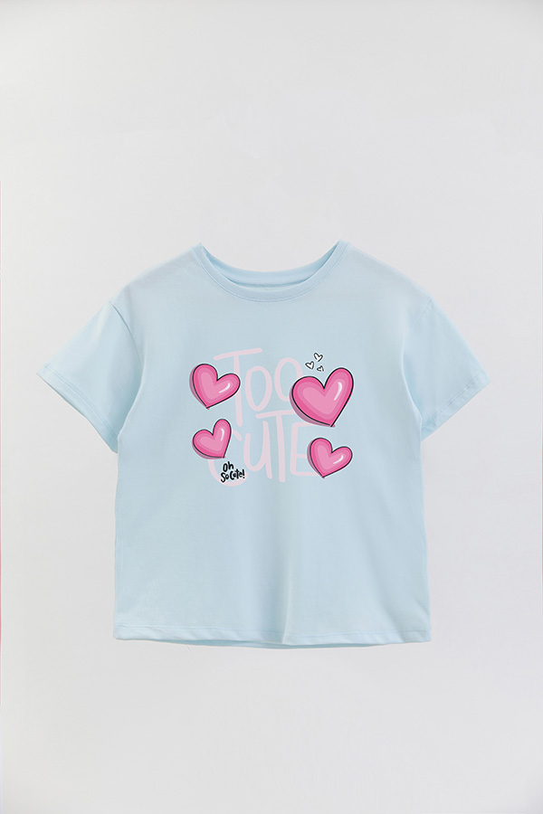 REMERA GIRL OVER TOO CUTE