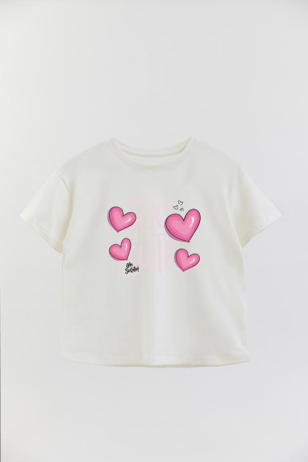 REMERA GIRL OVER TOO CUTE