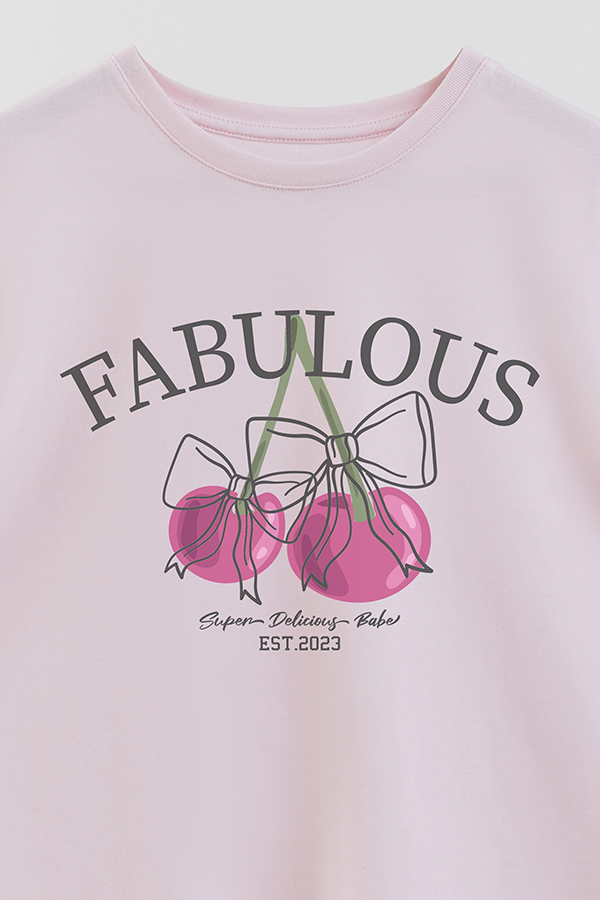 REMERA GIRL OVER FABULOUS