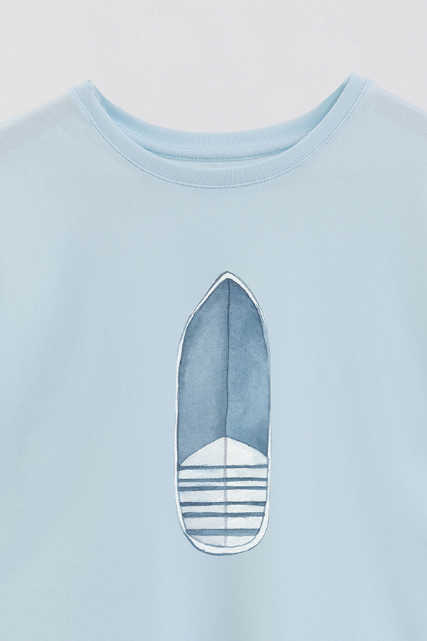 REMERA BOY OVER BEACH BOARD