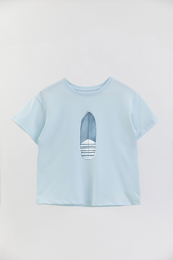 REMERA BOY OVER BEACH BOARD