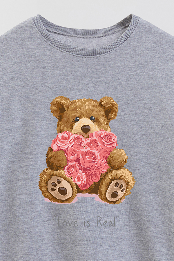 BUZO RUSTICO KIDS TEDDY LOVE IS REAL