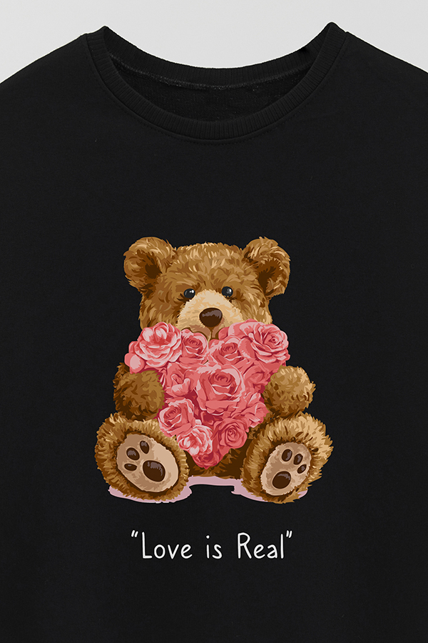 BUZO RUSTICO KIDS TEDDY LOVE IS REAL