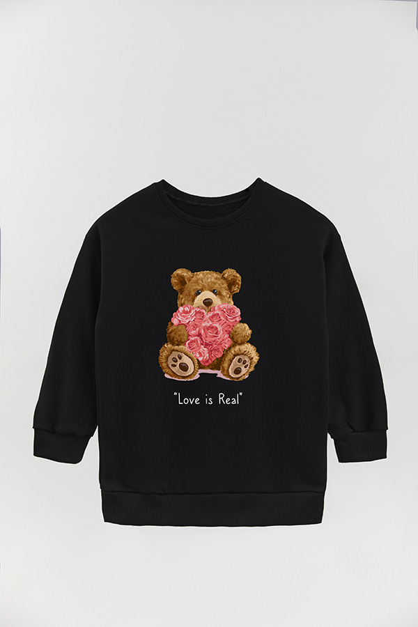 BUZO RUSTICO KIDS TEDDY LOVE IS REAL