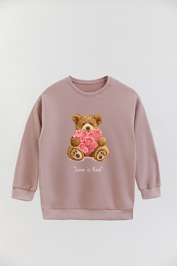 BUZO RUSTICO KIDS TEDDY LOVE IS REAL