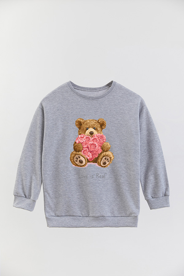 BUZO RUSTICO KIDS TEDDY LOVE IS REAL