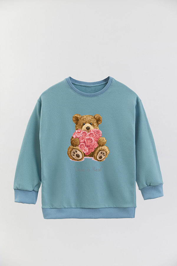 BUZO RUSTICO KIDS TEDDY LOVE IS REAL