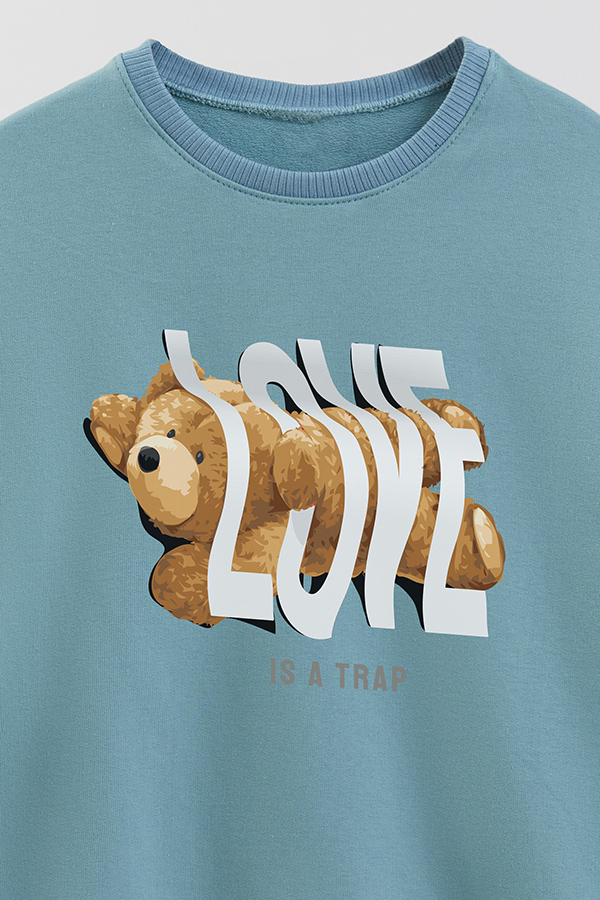 BUZO RUSTICO KIDS TEDDY LOVE IS A TRAP