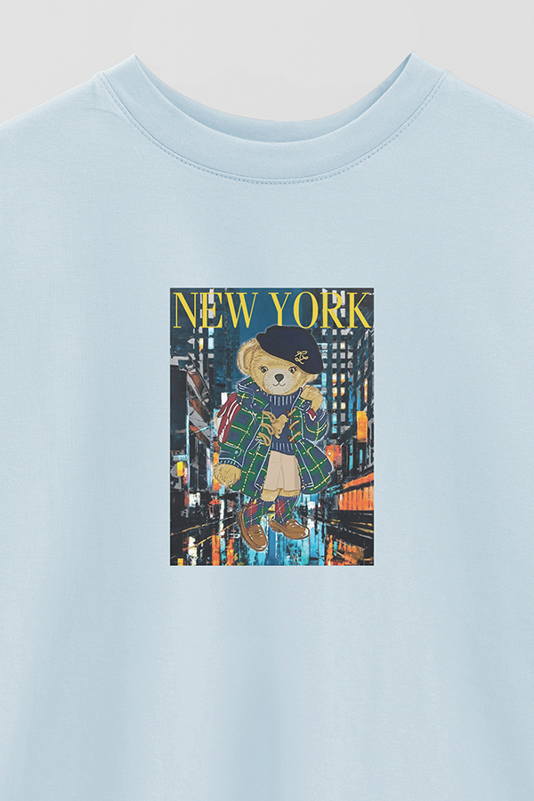 REMERA OVER ESTAMPADA UNISEX BEAR MAGAZINE