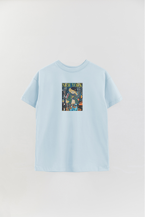 REMERA OVER ESTAMPADA UNISEX BEAR MAGAZINE