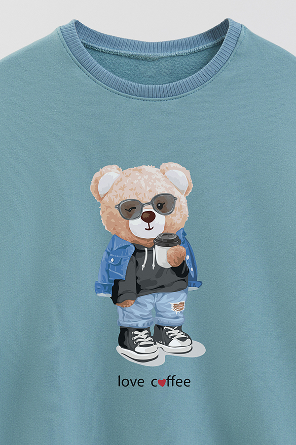 BUZO RUSTICO KIDS TEDDY LOVE COFFEE