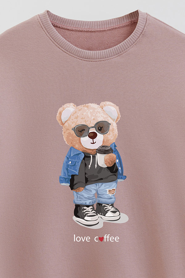 BUZO RUSTICO KIDS TEDDY LOVE COFFEE