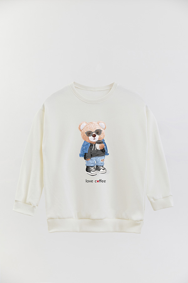 BUZO RUSTICO KIDS TEDDY LOVE COFFEE