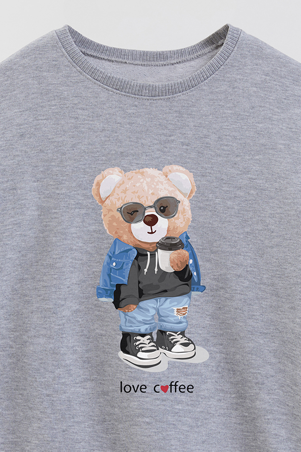 BUZO RUSTICO KIDS TEDDY LOVE COFFEE