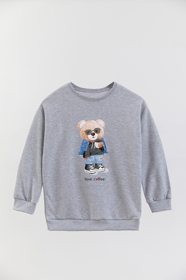 BUZO RUSTICO KIDS TEDDY LOVE COFFEE