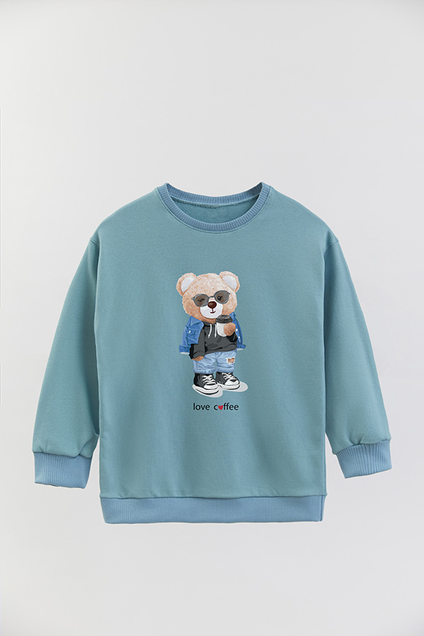 BUZO RUSTICO KIDS TEDDY LOVE COFFEE