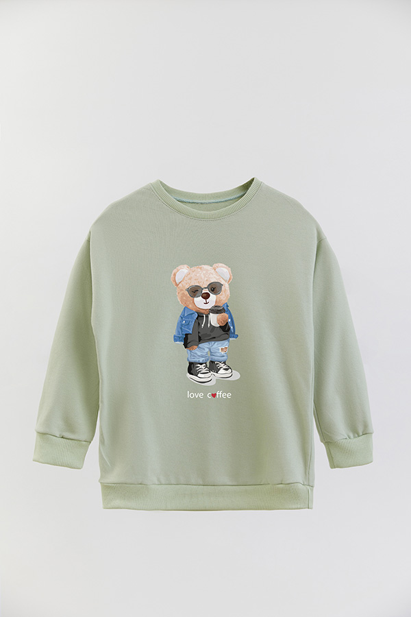 BUZO RUSTICO KIDS TEDDY LOVE COFFEE