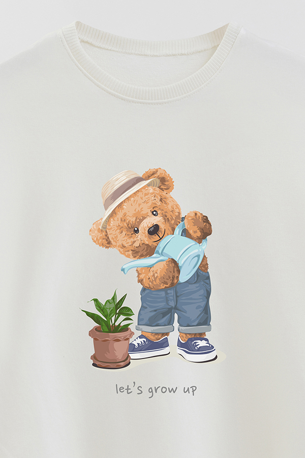 BUZO RUSTICO KIDS TEDDY LETS GROW UP
