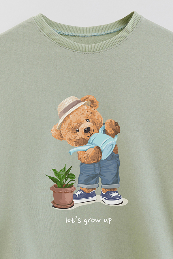 BUZO RUSTICO KIDS TEDDY LETS GROW UP