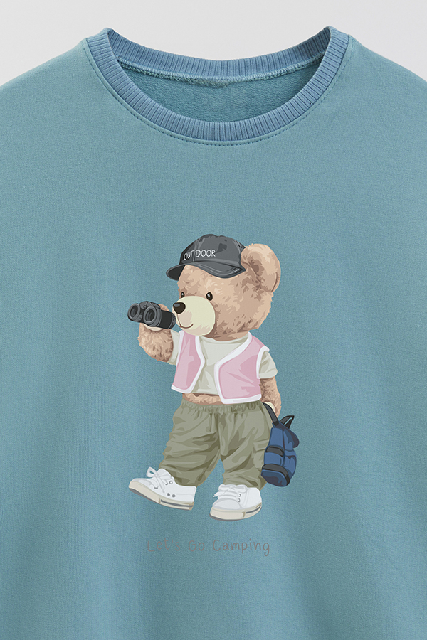 BUZO RUSTICO KIDS TEDDY LETS GO CAMPING