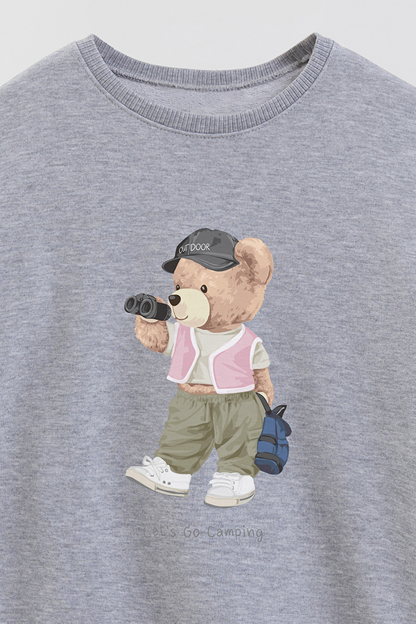 BUZO RUSTICO KIDS TEDDY LETS GO CAMPING