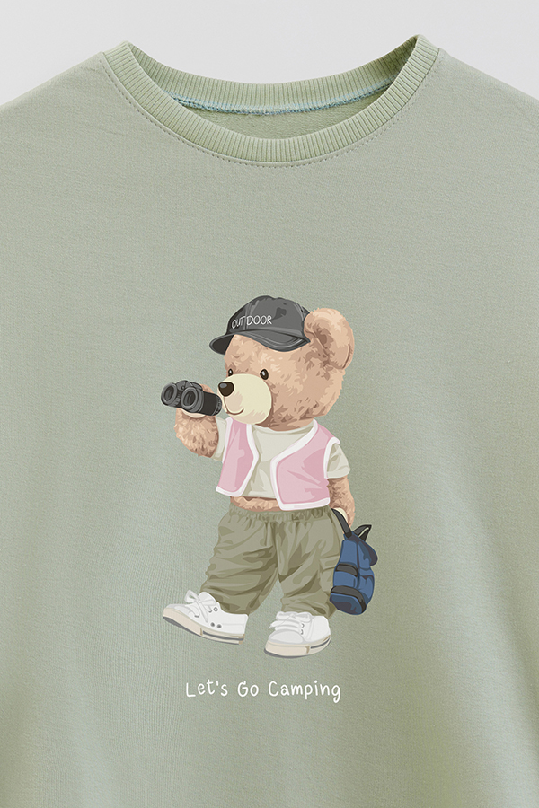 BUZO RUSTICO KIDS TEDDY LETS GO CAMPING