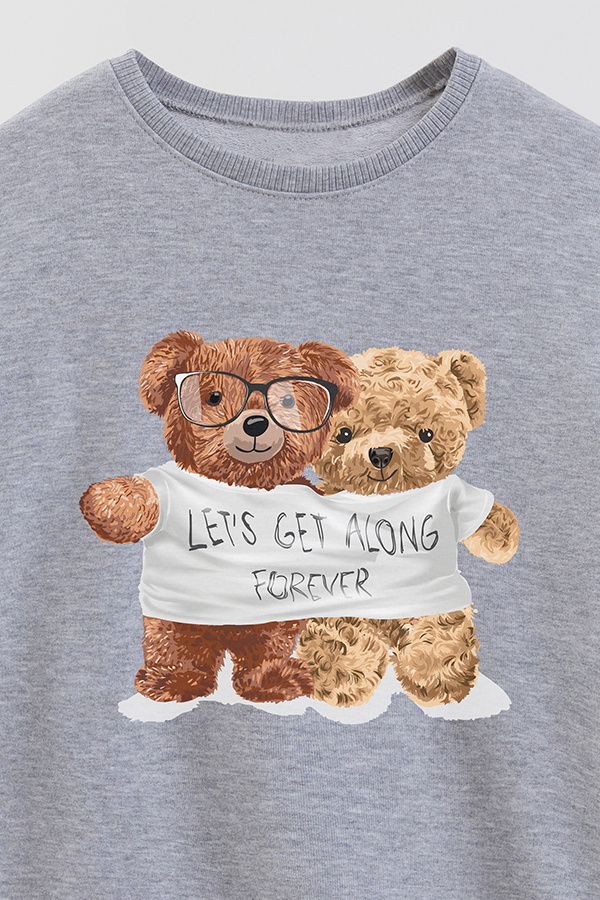 BUZO RUSTICO KIDS TEDDY LETS GET ALONG