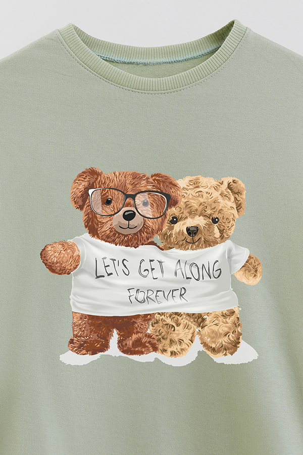 BUZO RUSTICO KIDS TEDDY LETS GET ALONG