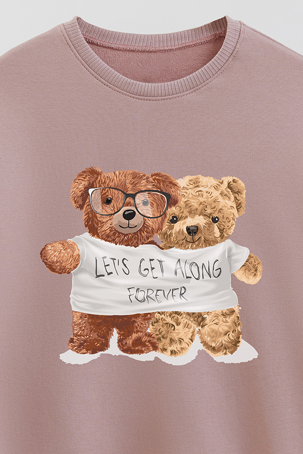 BUZO RUSTICO KIDS TEDDY LETS GET ALONG