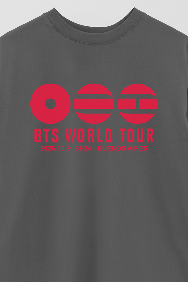 REMERA OVER ESTAMPADA BTS WT9