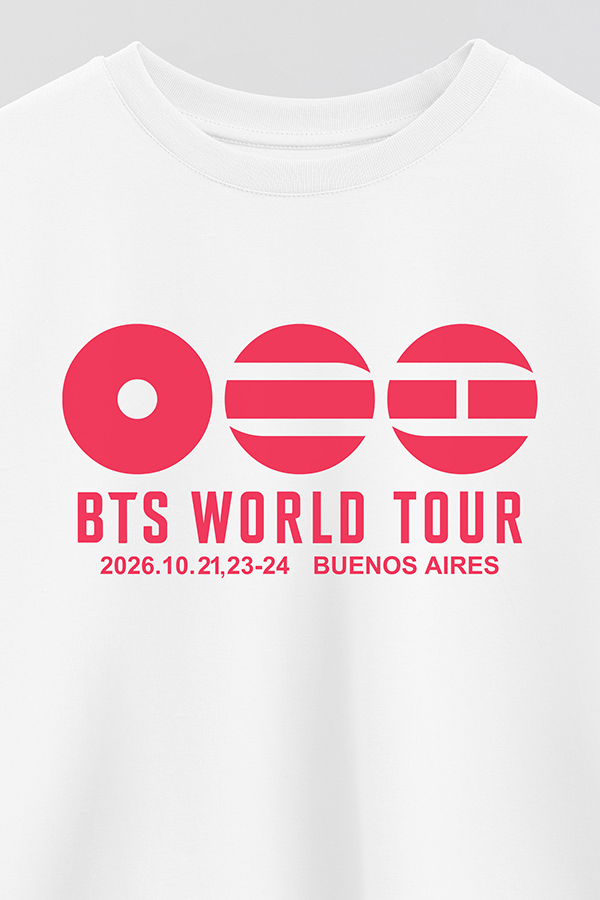 REMERA CROP ESTAMPADA BTS WT9