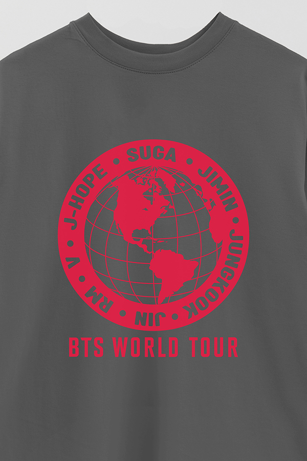 REMERA OVER ESTAMPADA BTS WT8