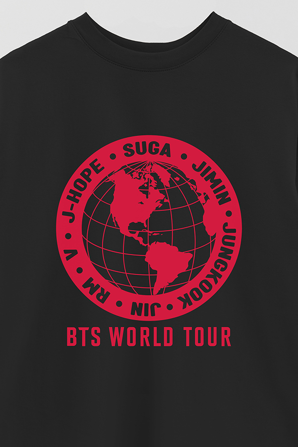 REMERA OVER ESTAMPADA BTS WT8