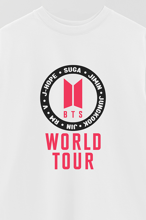 REMERA OVER ESTAMPADA BTS WT7