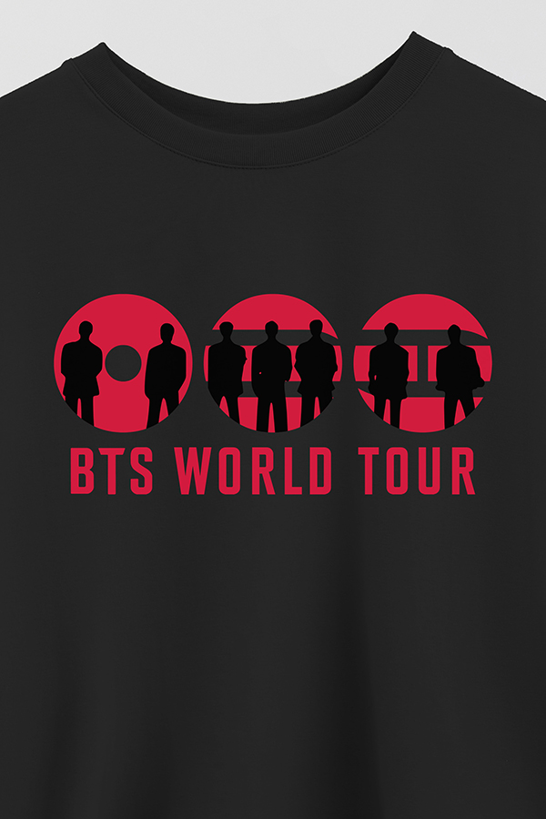 REMERA CROP ESTAMPADA BTS WT6