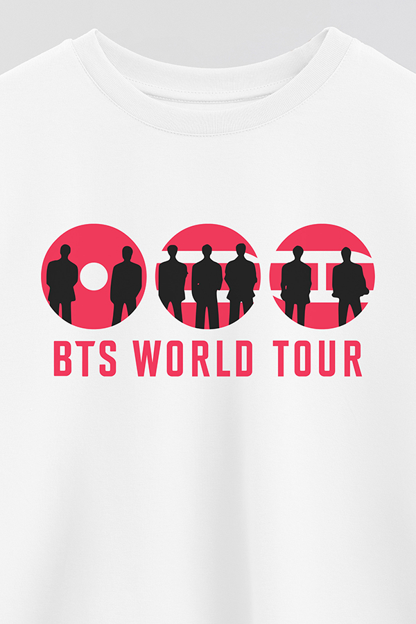 REMERA CROP ESTAMPADA BTS WT6