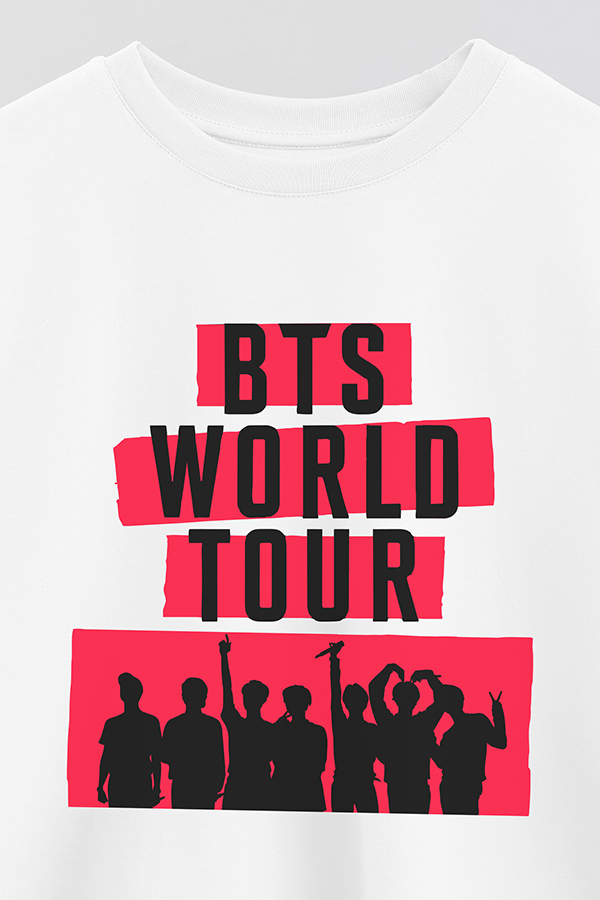 REMERA CROP ESTAMPADA BTS WT5