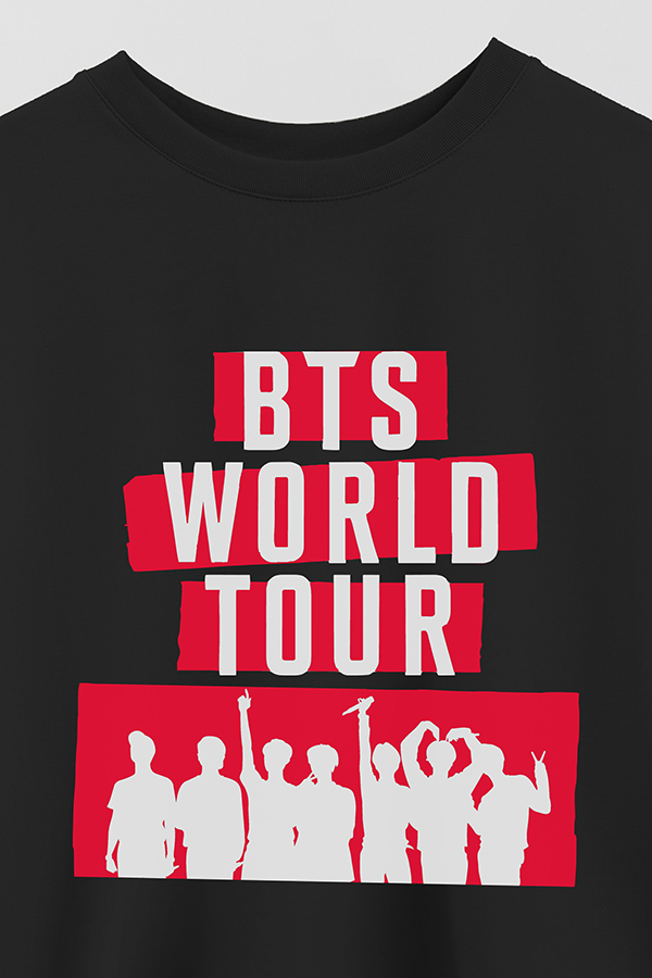 REMERA CROP ESTAMPADA BTS WT5